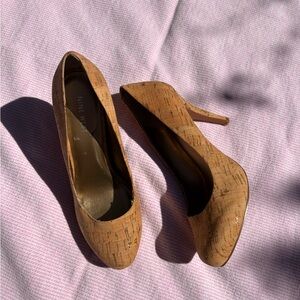 Nine West Tan Suede Heels